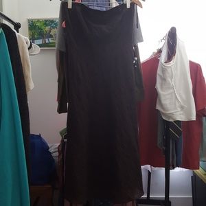 J crew strapless brown dress